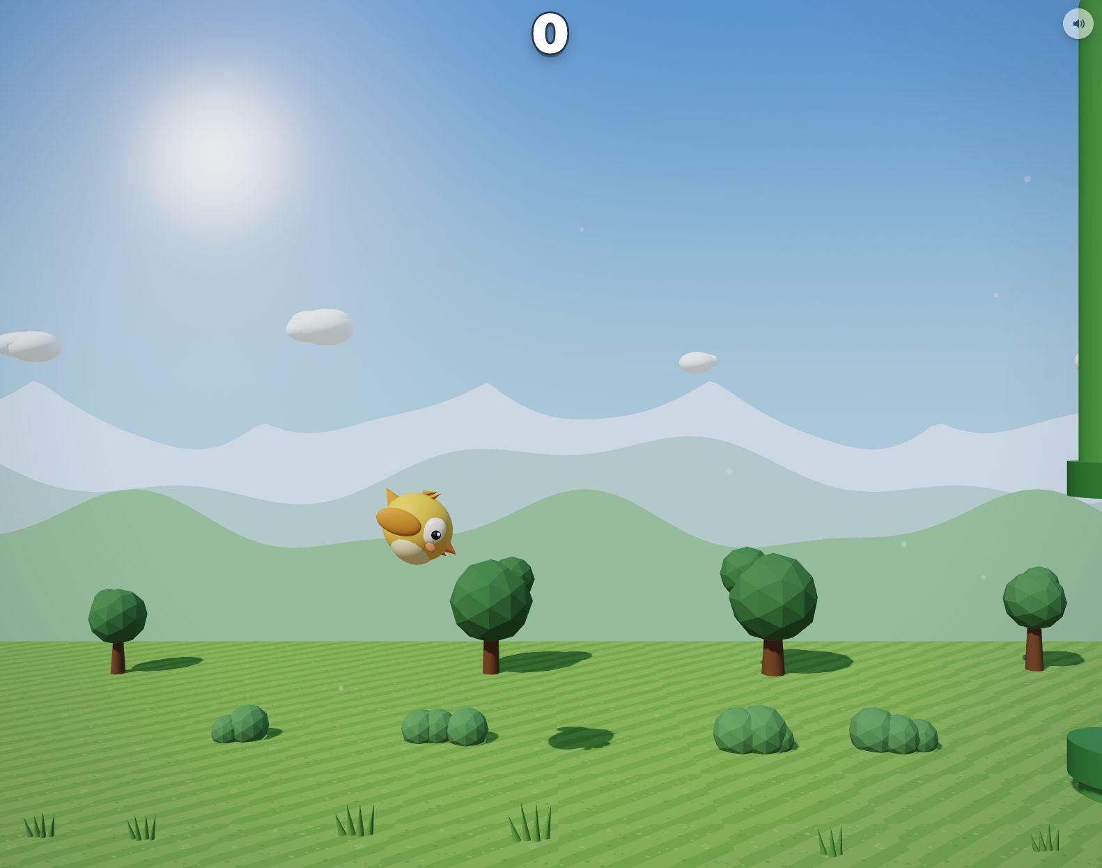 The low-poly Three.js game created by Claude Fable 5